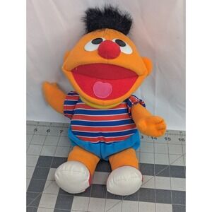 Tyco Sesame Street Ernie Plush Baby Talks Shakes 1996 Stuffed Animal Toy